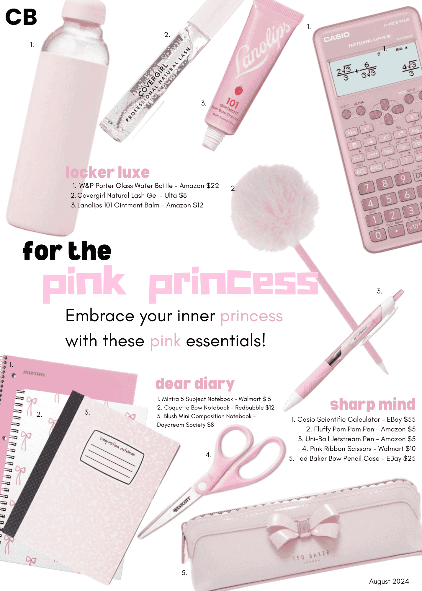school shopping guide by tiffany